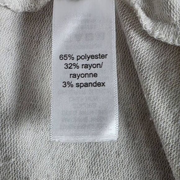 Maurices Cream Asymmetrical Zip Collar Pullover Top XL - Picture 6 of 7